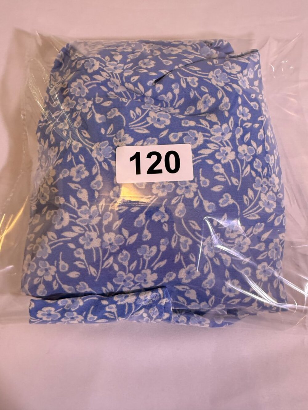 Reformation Marby Dress Blue Floral Asymmetrical Midi Puff Sleeve Size 6 - Picture 15 of 15